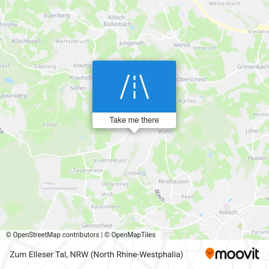 Карта Zum Elleser Tal