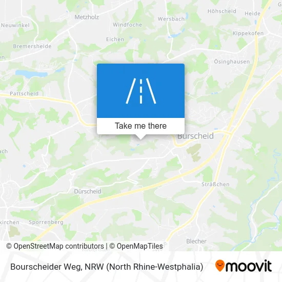 Bourscheider Weg map