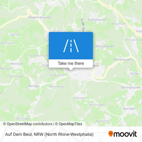 Карта Auf Dem Beul