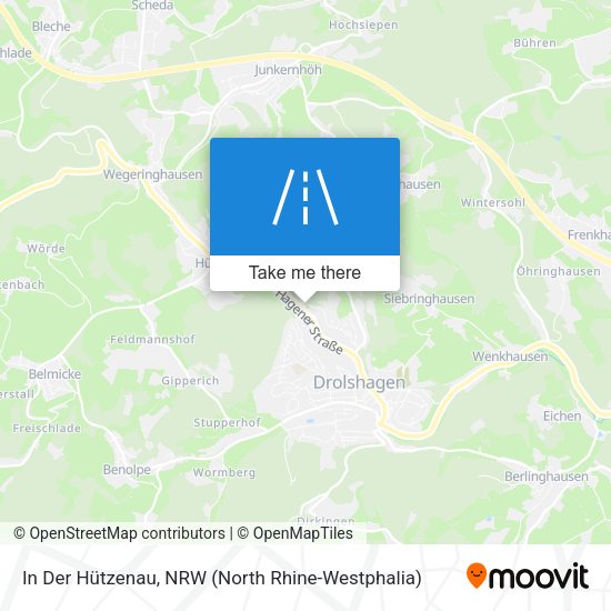 In Der Hützenau map