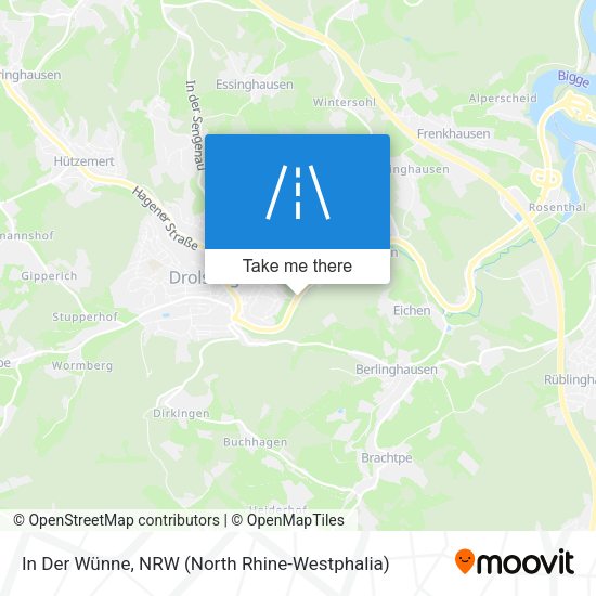 In Der Wünne map