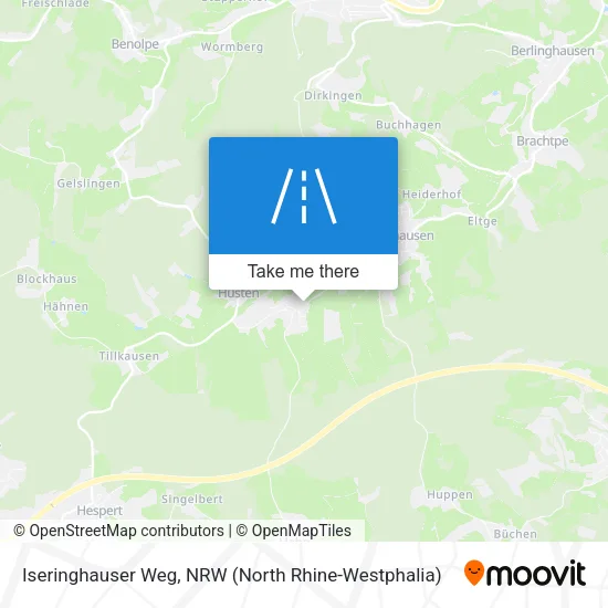 Карта Iseringhauser Weg