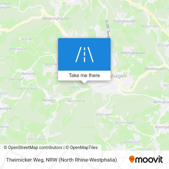 Карта Theimicker Weg