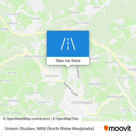 Карта Unterm Stucken