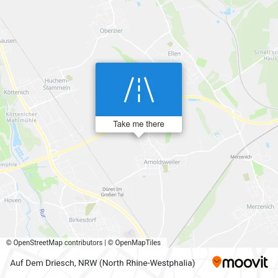 Карта Auf Dem Driesch