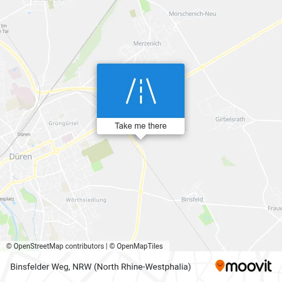 Binsfelder Weg map