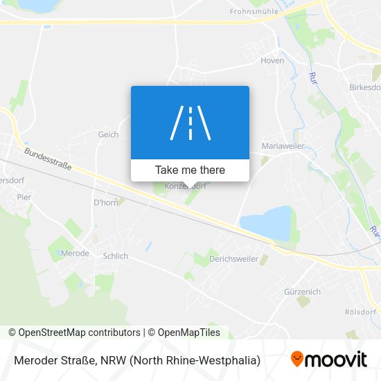 Meroder Straße map