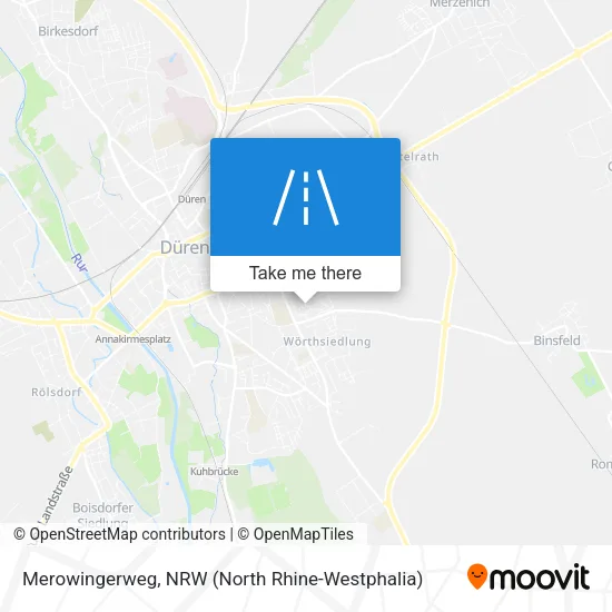 Карта Merowingerweg