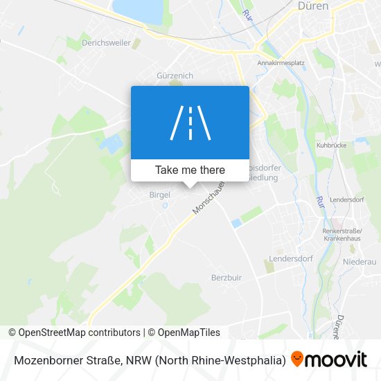 Mozenborner Straße map