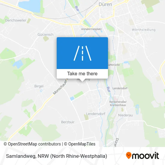 Карта Samlandweg