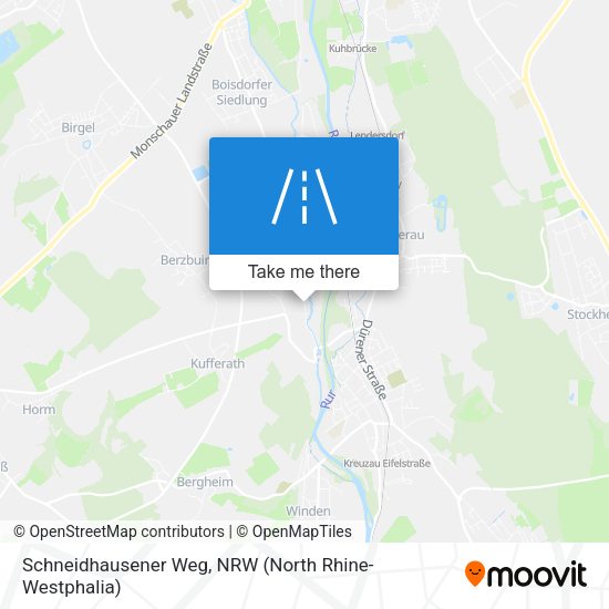 Schneidhausener Weg map