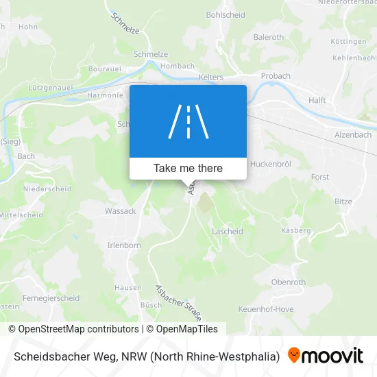 Карта Scheidsbacher Weg