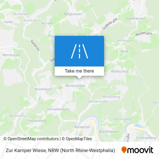 Zur Kamper Wiese map