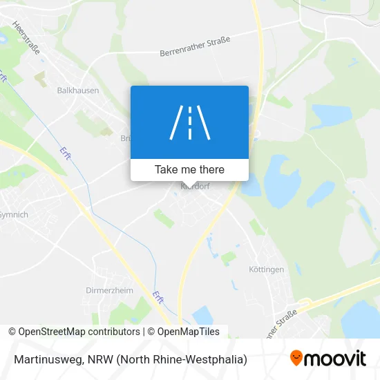 Martinusweg map