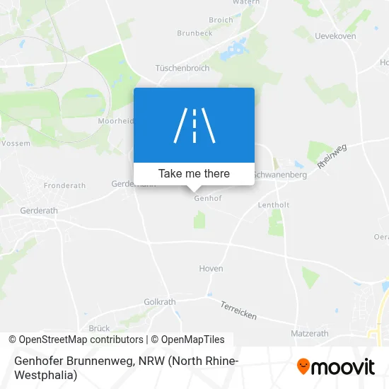 Genhofer Brunnenweg map