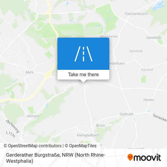 Карта Gerderather Burgstraße