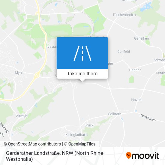 Gerderather Landstraße map