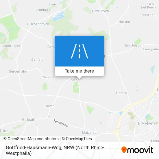 Gottfried-Hausmann-Weg map