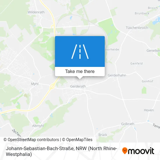 Карта Johann-Sebastian-Bach-Straße