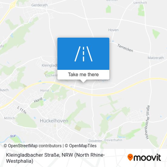 Kleingladbacher Straße map