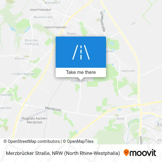 Merzbrücker Straße map