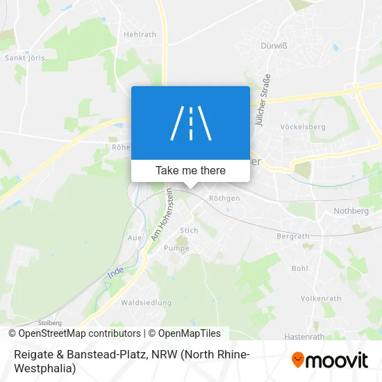 Карта Reigate & Banstead-Platz