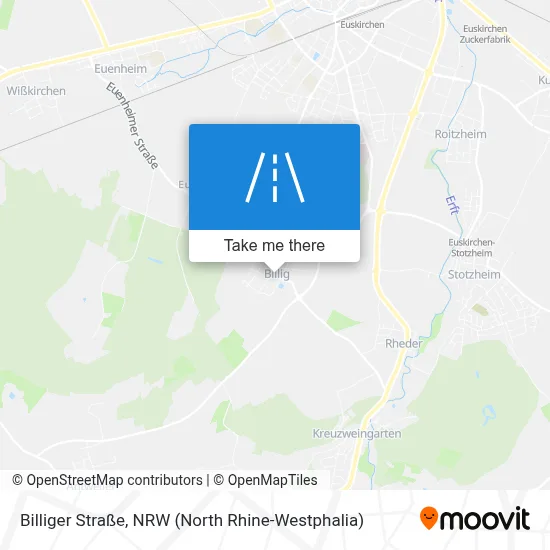 Billiger Straße map