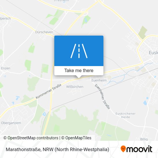 Marathonstraße map
