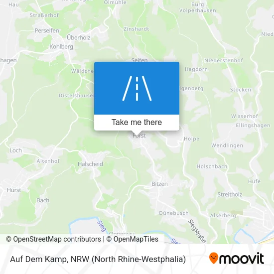 Карта Auf Dem Kamp