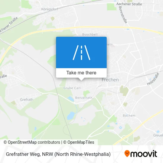 Карта Grefrather Weg