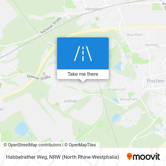 Habbelrather Weg map