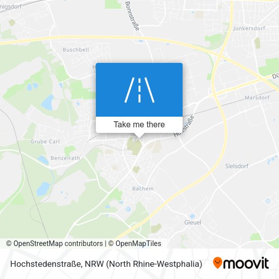 Hochstedenstraße map