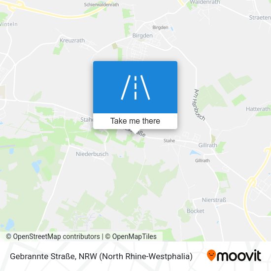Gebrannte Straße map