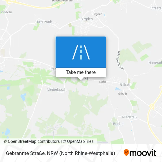 Карта Gebrannte Straße