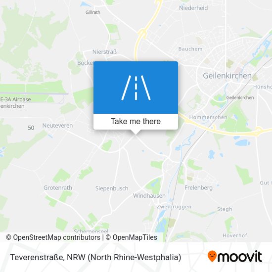 Teverenstraße map