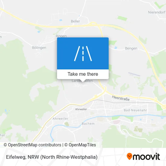 Карта Eifelweg