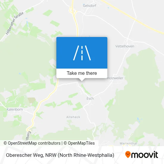 Oberescher Weg map