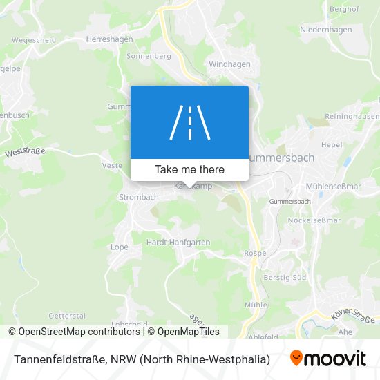 Tannenfeldstraße map