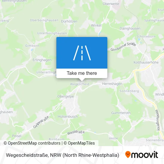 Карта Wegescheidstraße