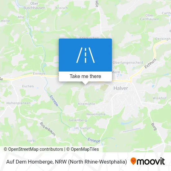 Карта Auf Dem Homberge