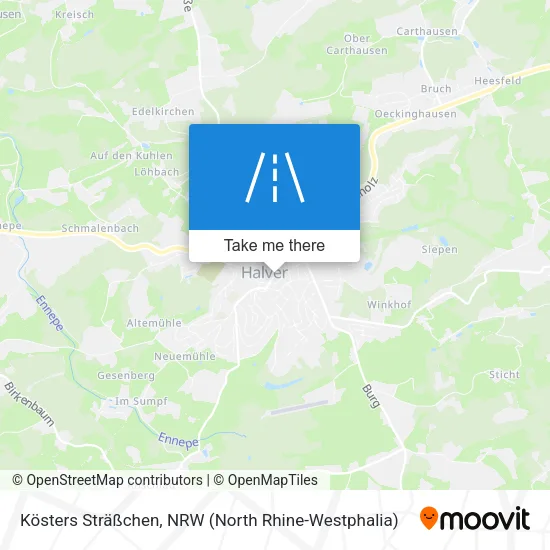 Карта Kösters Sträßchen