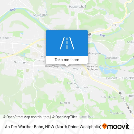 An Der Warther Bahn map