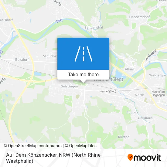 Карта Auf Dem Könzenacker