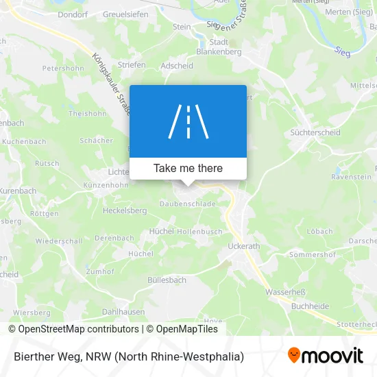 Карта Bierther Weg