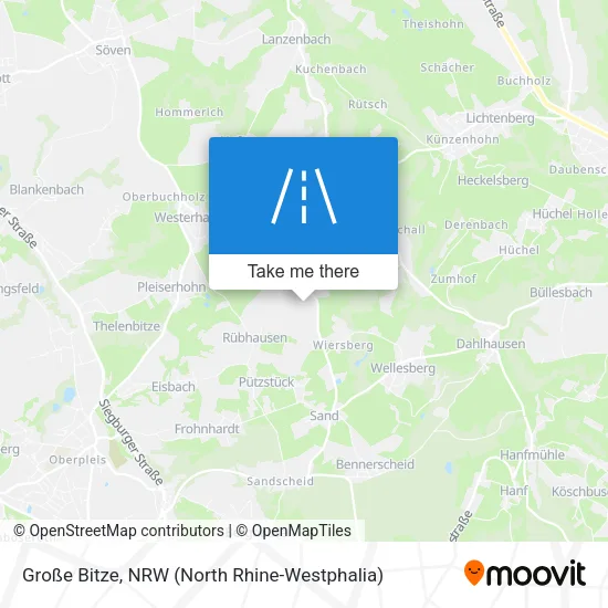 Карта Große Bitze