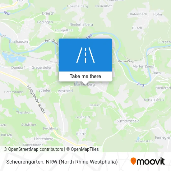 Карта Scheurengarten