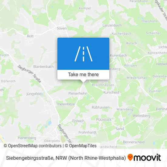Карта Siebengebirgsstraße