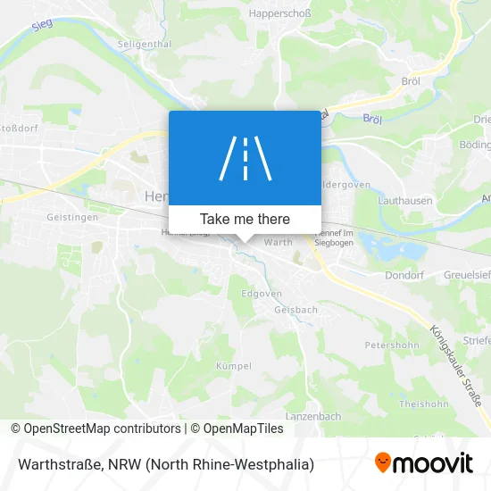 Карта Warthstraße