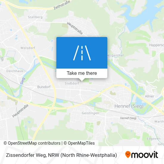 Zissendorfer Weg map