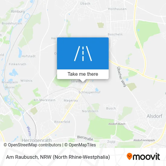 Am Raubusch map